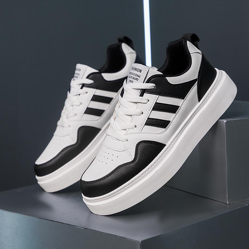 Nové Pánské Klasické Módní Nízké Tenisky na Skateboarding s Tlustou Podrážkou Pohodlné Měkké Podrážky Basketbalové Tenisky