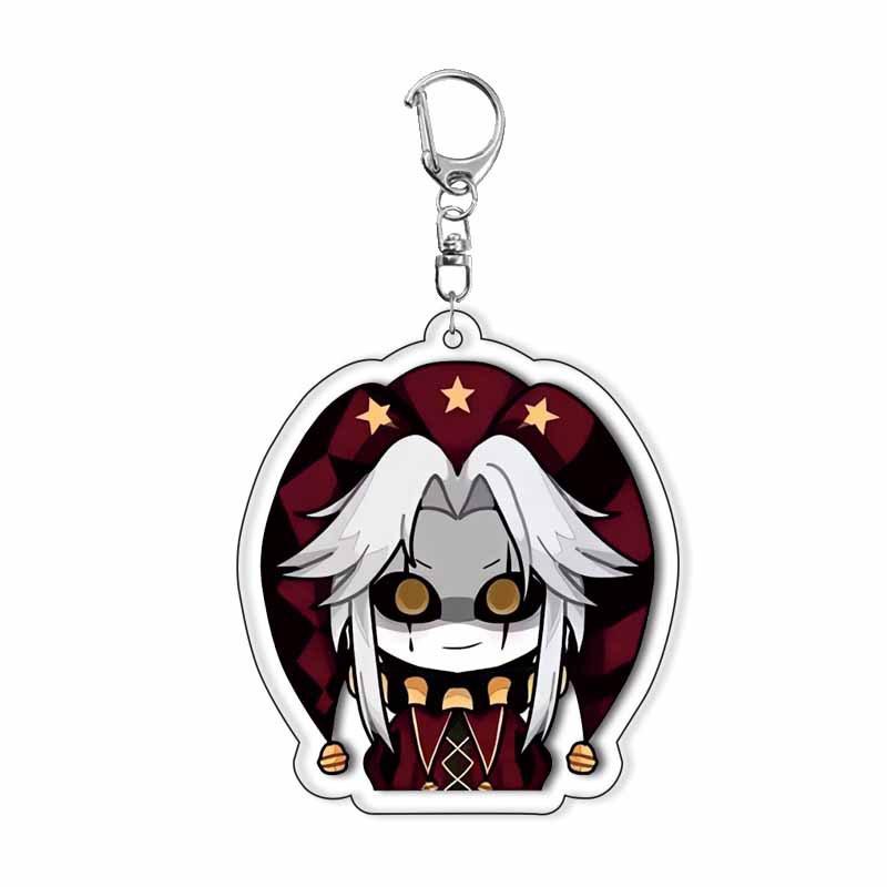 De Freak Circus Acryl Sleutelhanger Pierrot Harlekijn Nar Spel Rol Decoratie Accessoires Tas Hanger Cartoon Verjaardagscadeau