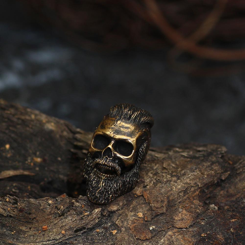3pcs Norse Vikings Worrior Paracord Beads Hair Tube Beads Stainless Steel Beads for Bracelets Pendant Necklace DIY