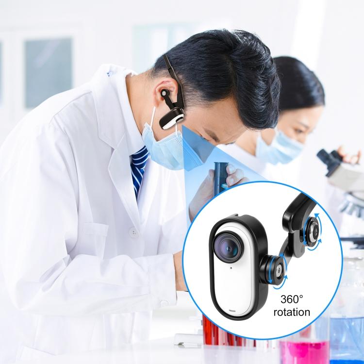 For Insta360 GO 3 / GO 3S PULUZ Magnetic POV Holder Head Mount (Black)