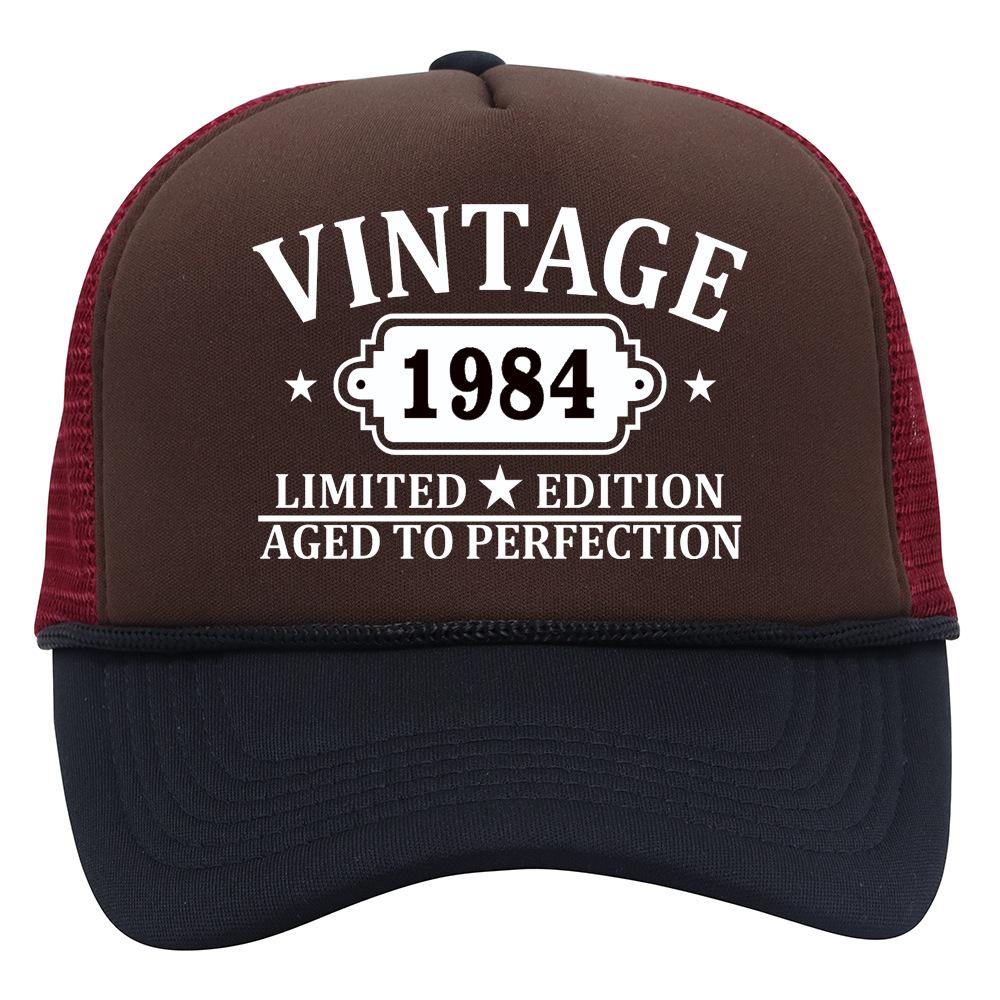 New Mesh Cap Vintage Outdoor Shade Baseball Cap European and American Hip Hop Men's and Women's Printed Truck Hat