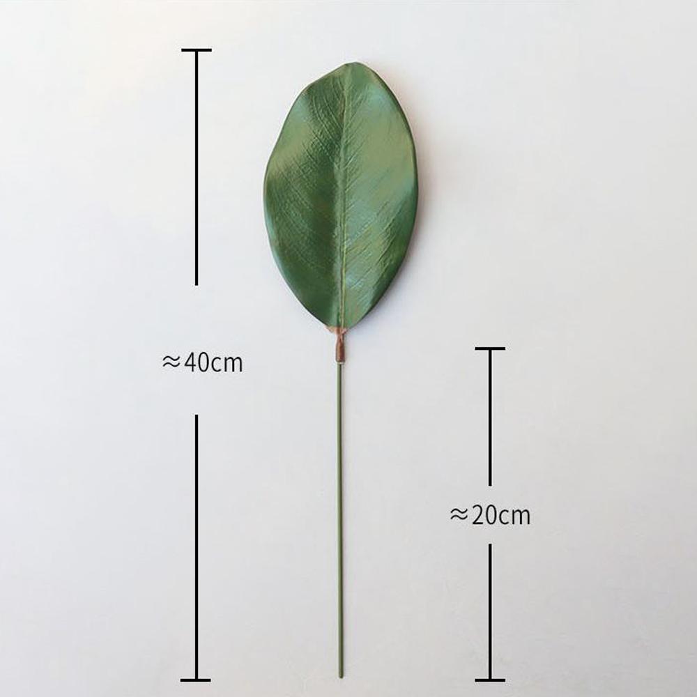 10Pcs Artificial Magnolia Leaves Green Leaves for Bouquets Decoration Wedding Flower Arrangement Decorative Artificial Leaves