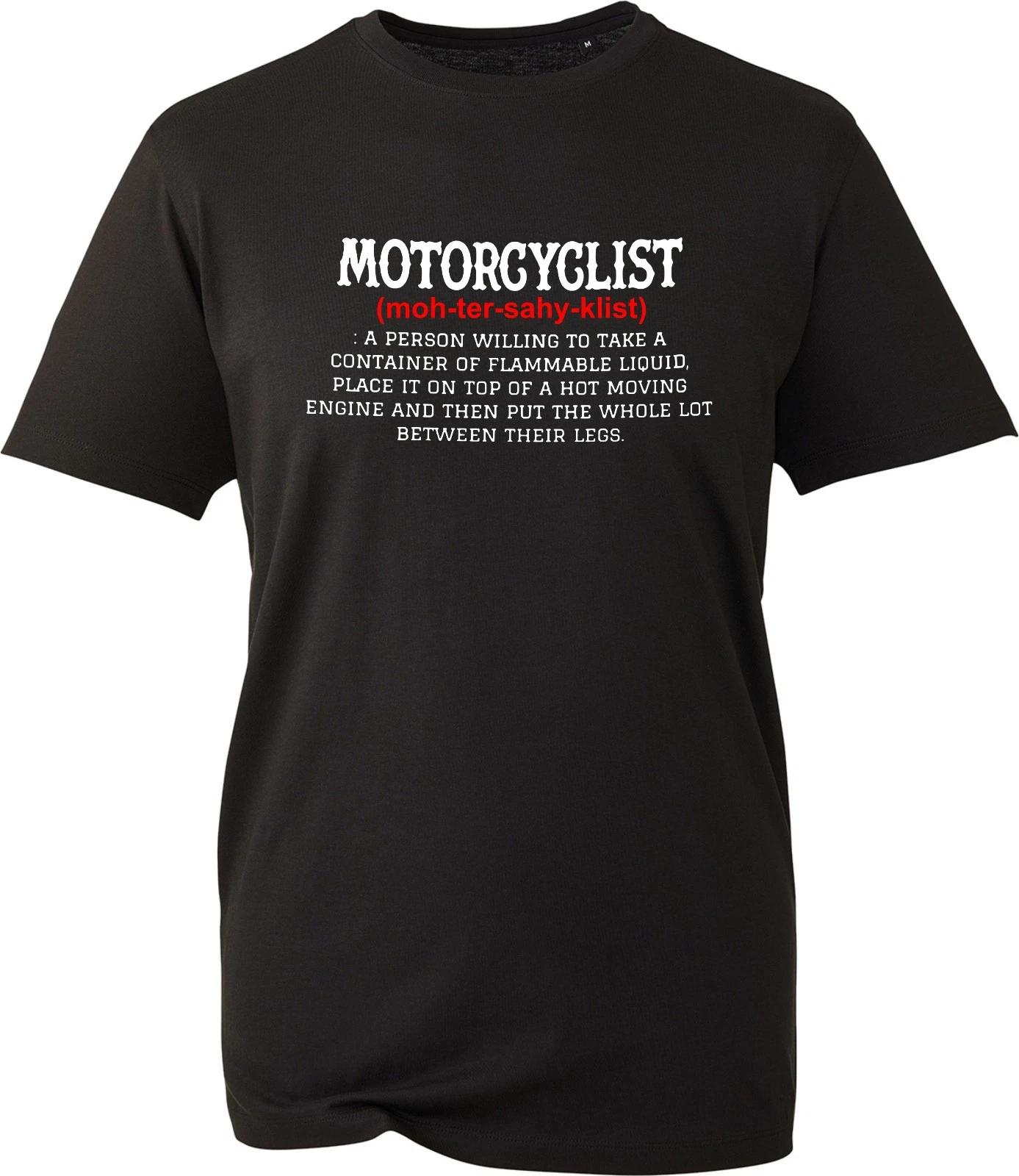 MotorCyclist Dictionary Definition Funny Biker Gift Idea Motorbike Lover T-Shirt 4XL