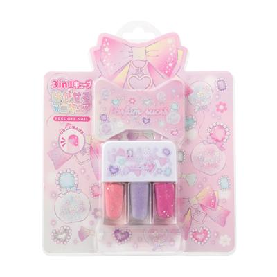 Race 3-in-1 Cube Peel-Off Nail Polish, Pink, Ages 6+, Cosmetics, Accessory, 250705