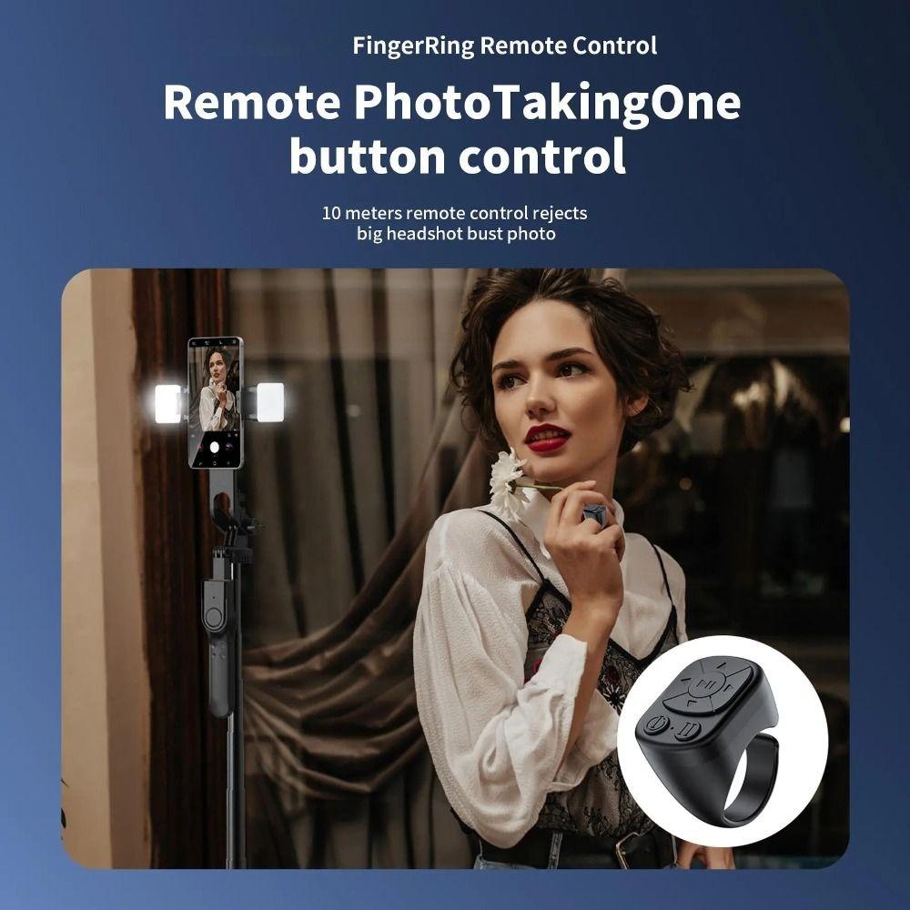 Wireless Connection Ring Remote Control Bluetooth-compatible Page Turner  Video Recording