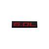 Premium 6.0L 6.0 L for Universal Car Engine Hood Fender Trunk Tail Rear Bonnet Nameplate Decal Emblem Badge Sticker