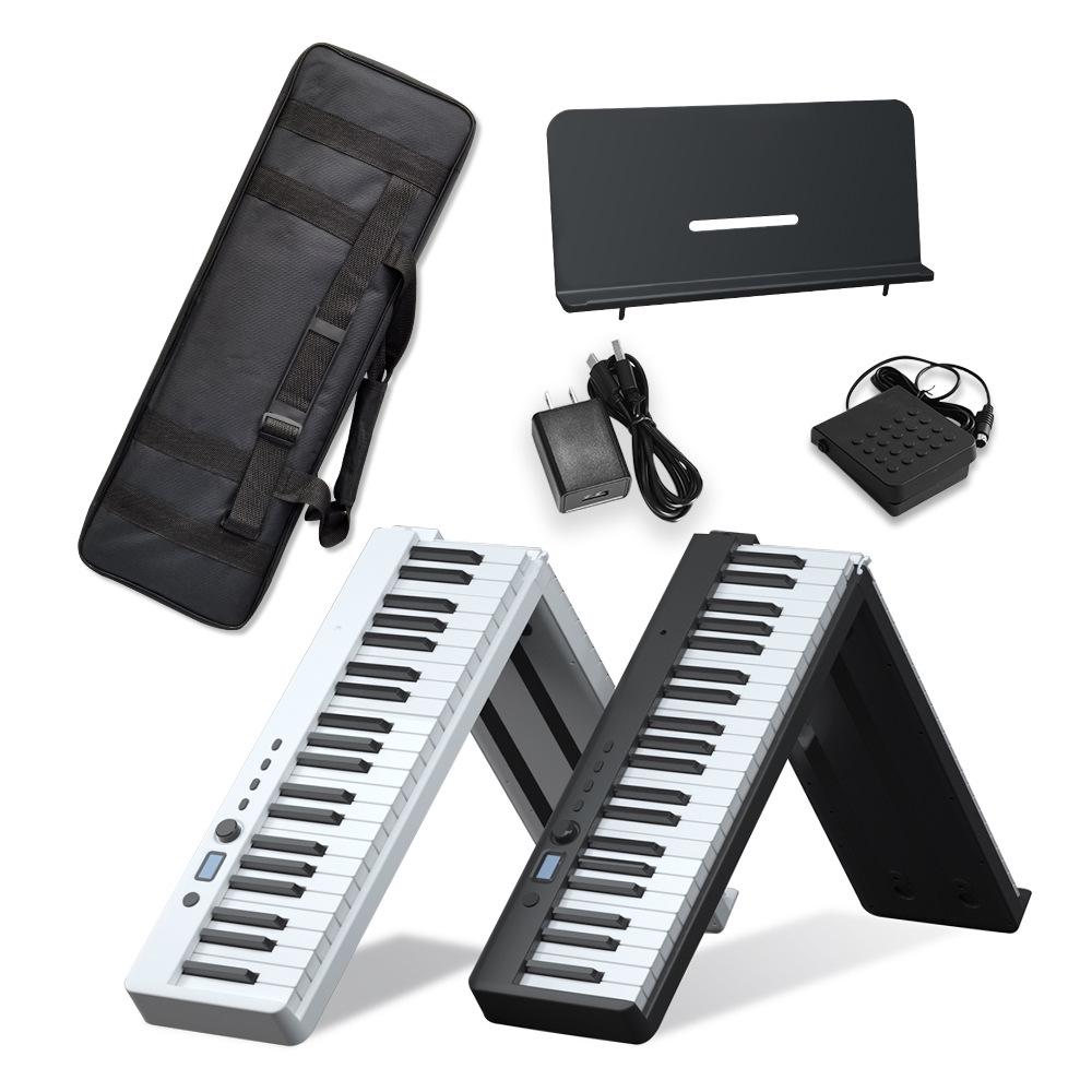 Bluetooth Portable 88-Key Folding MIDI Piano with Charging