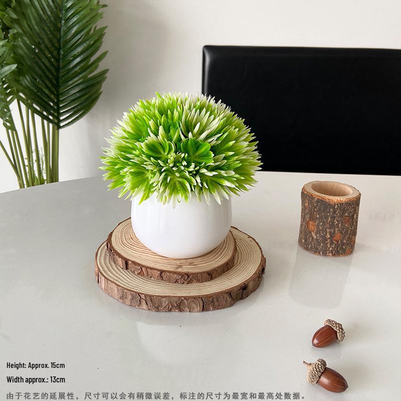Artificial Bonsai Green Plants for Desk and Living Room Decoration