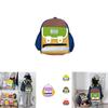 Modern Trendy Dual Color Letter Backpack For School Lightweight And Breathable Design