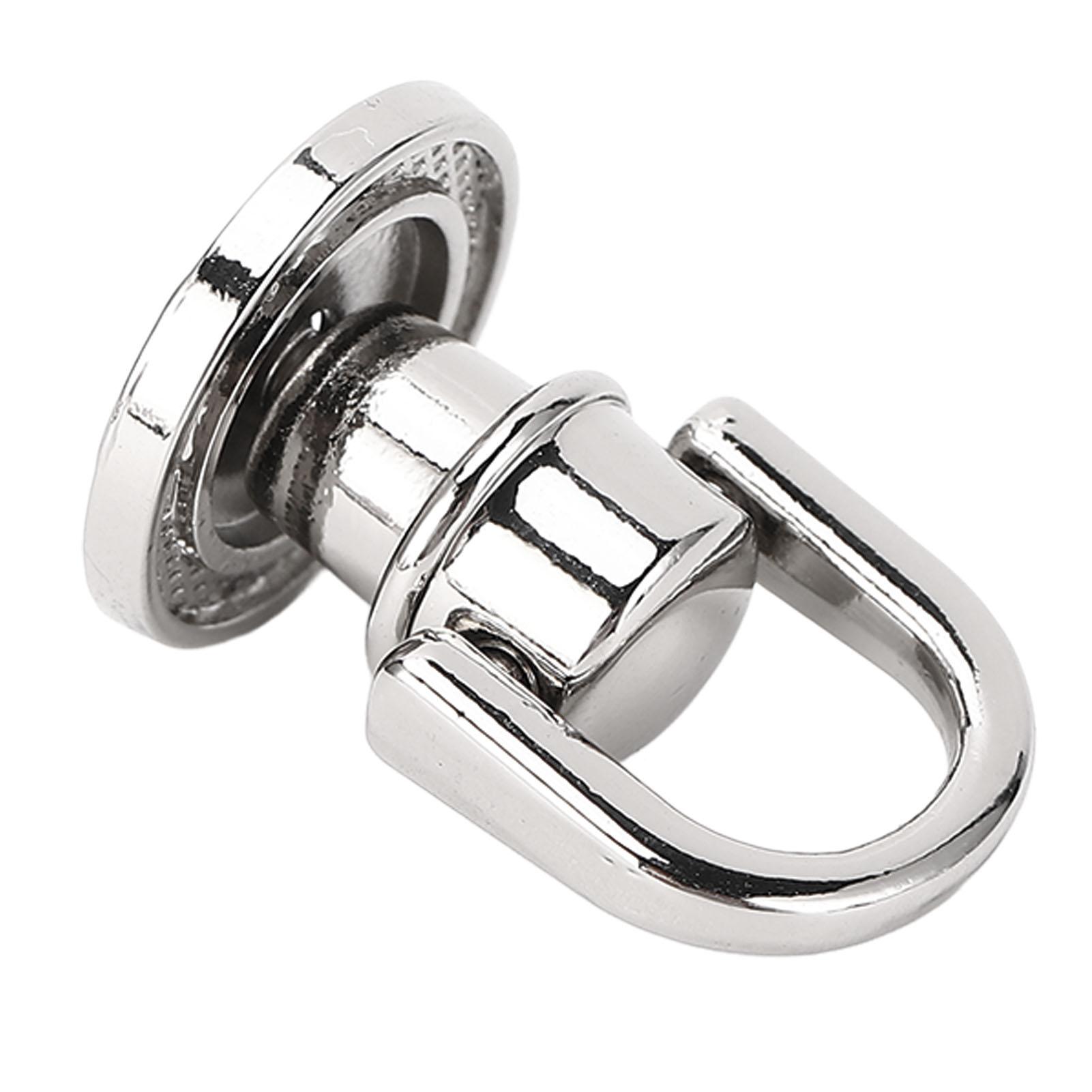 

20 Pcs D Ring Rivet Zinc Alloy Iron Ball Head Button Rotatable D Ring Stud Screw for Handbag Backpack Pet Collar Silver серебряный