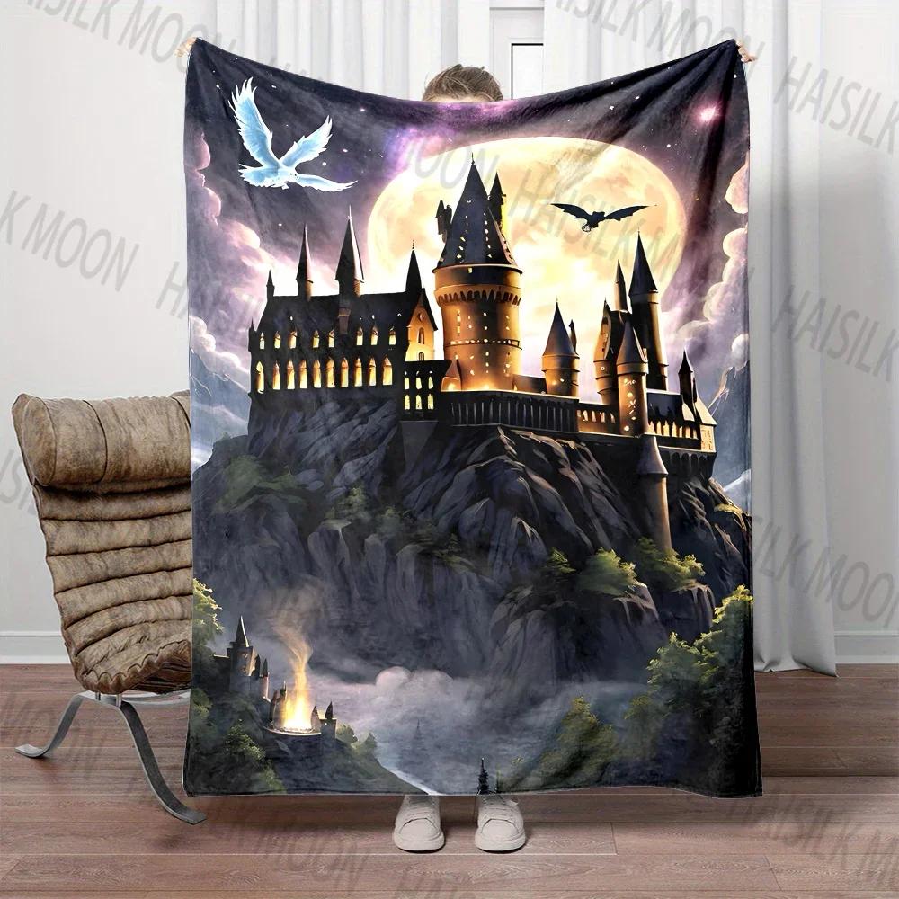 Mysterious Castle Printed Blanket, Children's Favorite Gift, Travel Office Camping, RV, Bedroom Sofa, Multi-scene Application