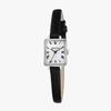 _Square Slim Leather Watch Black. MS-164S