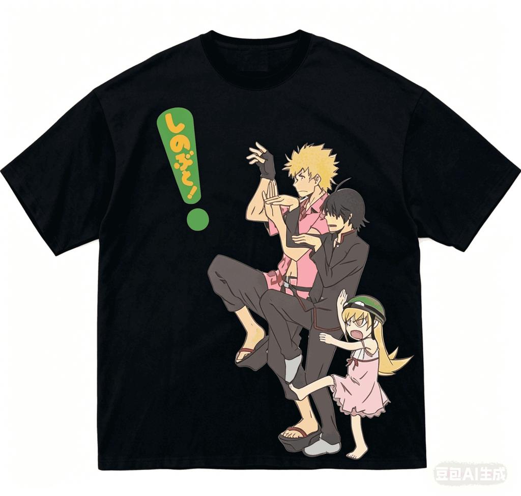 Monogatari Series Cotton Tshirt 2026 Newmodel Shirt Personality Clothes Year Round Clothing Short Sleeves Classic Breathable