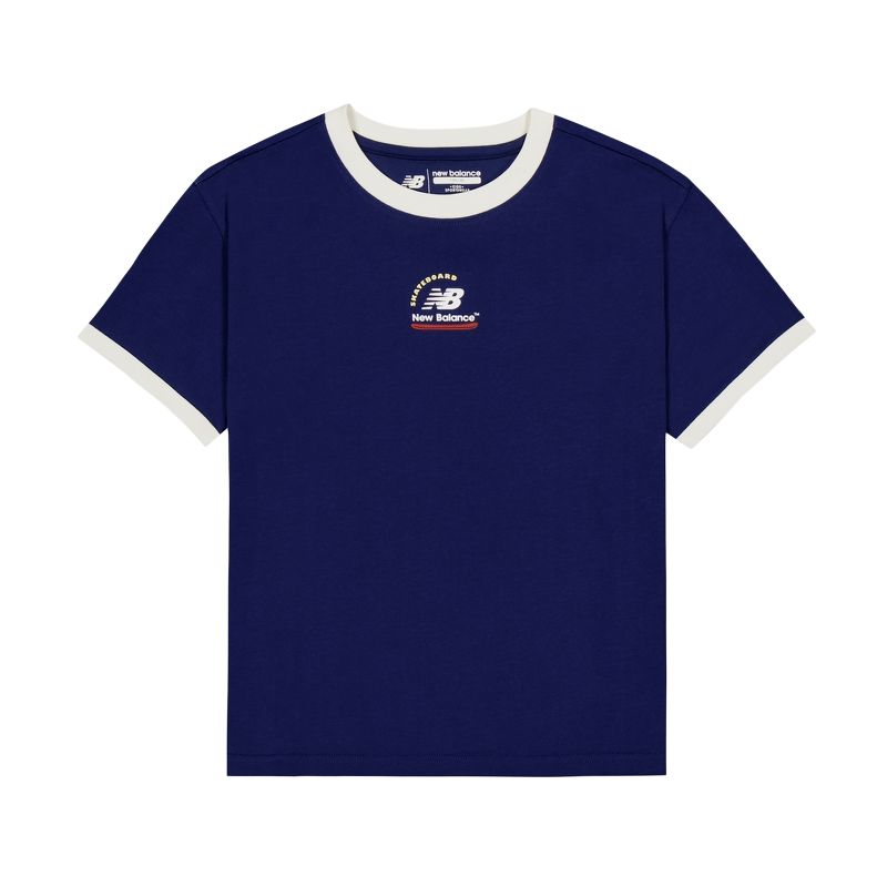 Футболка New Balance Темно-синяя Детская Возраст 3-7 Лет 7EF2S033-NV 130