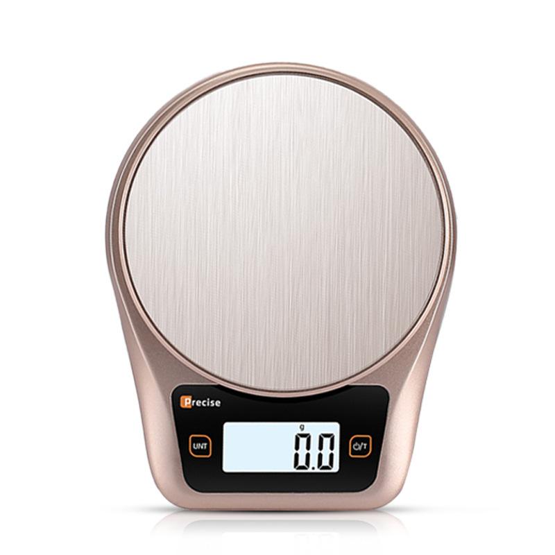Jewelry Mini Electronic Scale Baking Weight Weighing Device Tea Weighing 5kg Electronic Scale Cross-border High Precision Disc 3kg01g