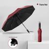 10-Rib Automatic Umbrella: Reinforced for Sun & Rain, Sunshade & Emergency Window Breaking, Customizable Logo, Perfect for Advertising.