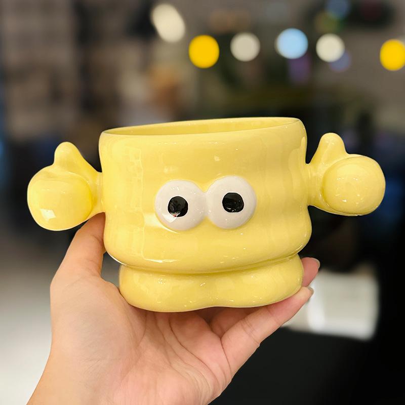 

Creative Gift Cute Big Eyed Boy Mug Niche Office Coffee Cup Funny Like Cup Souvenir Gift 450ml