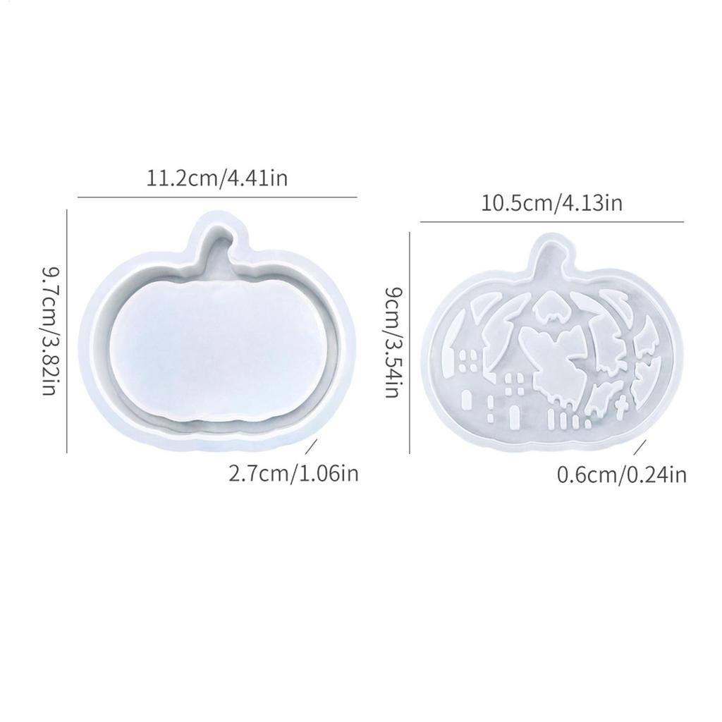 Pumpkin Silicone Mold Pumpkin Lamp Thanksgiving Silicone Molds Resin Casting Craft Supplies for Halloween Decorations Plaster