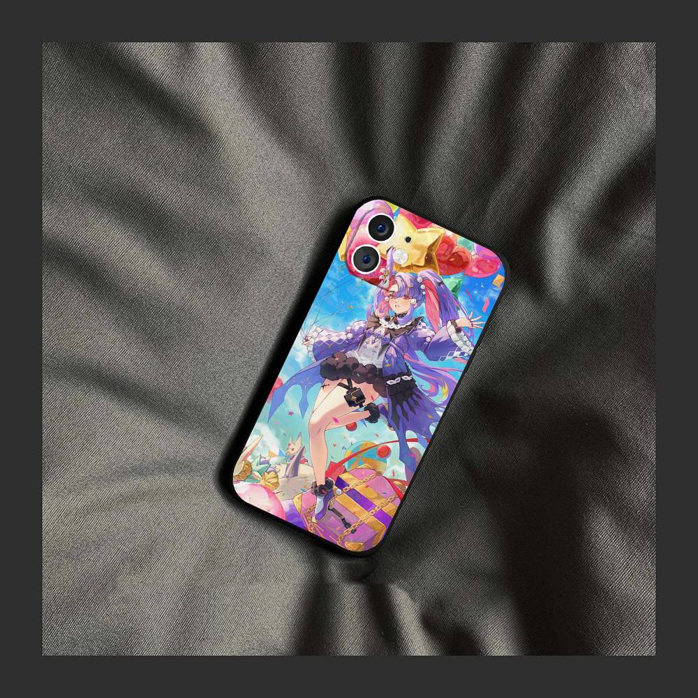 ROCCIA Anime Game W-Wuthering Waves Phone Case For IPhone 17 Air 16 15 14 13 Pro Max 11 12 Black Silicone Cover