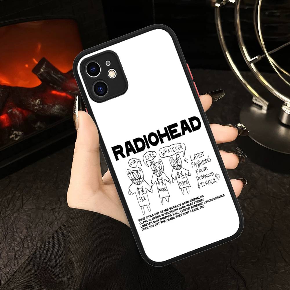 R-Radiohead Rock Band Phone Case For IPhone 15 14 13 12 11 Pro Max X XS MAX Plus Matte Soft Back Cover