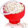 Red Microwave Popcorn Bucket Silicone Microwave Popcorn Bowl Popcorn Maker   Microwave Oven