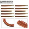 10Pcs Simulation Sand Silkworm Fishing Lure - TPR Soft Bait with Shrimp Fish Scent Stretchable Soft Tear-Resistant