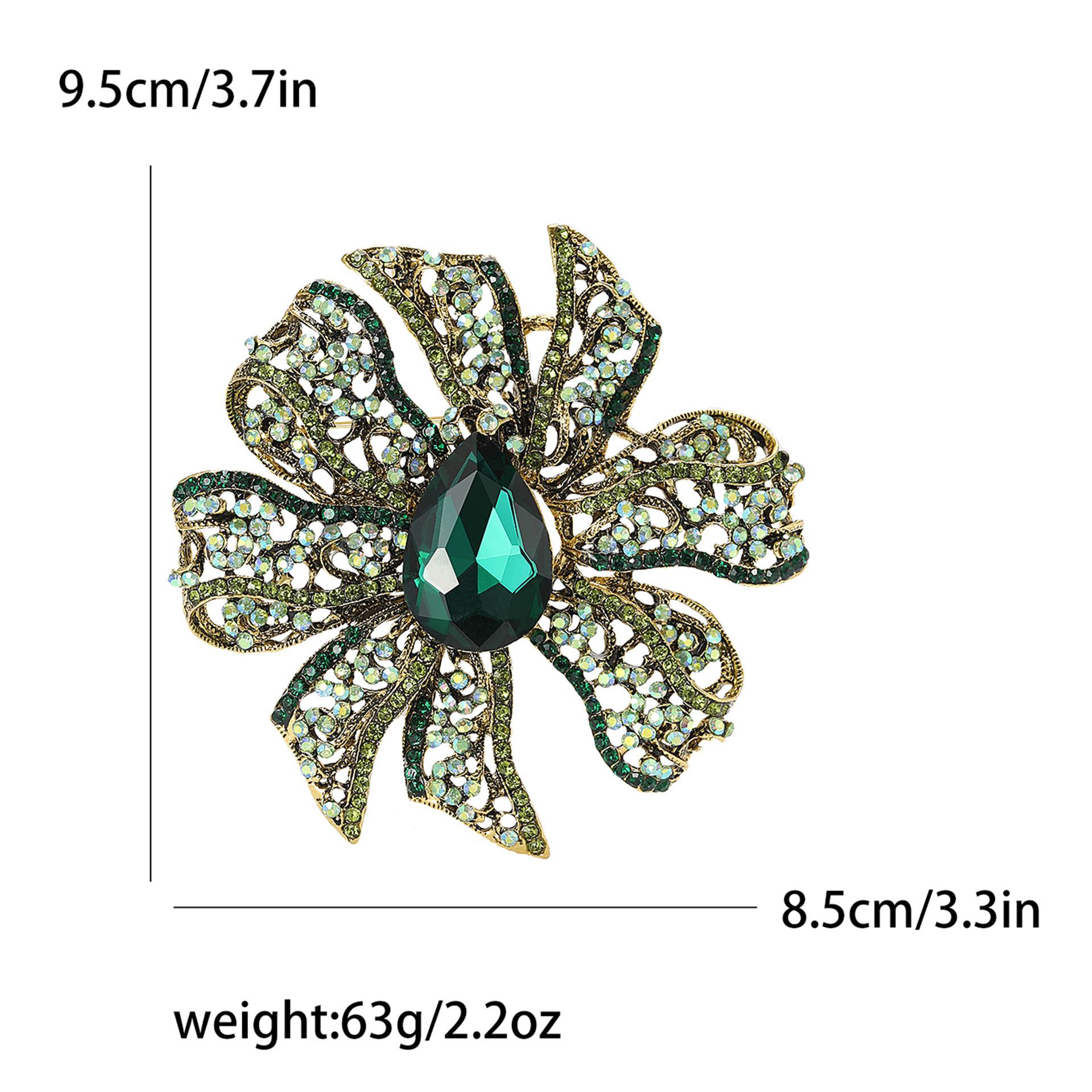 

Amazon Heavy Industry Rhinestone Hollow Flower Brooch High-End Женская одежда Корсаж Украшение Pin