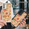 Phone Case: 2D Flat Design Suitable for Samsung Galaxy A34 A35 M05 M06 S20 S22 S21 FE Plus 5G Protective Case, Pink Donuts and Candy, Perfect Christma