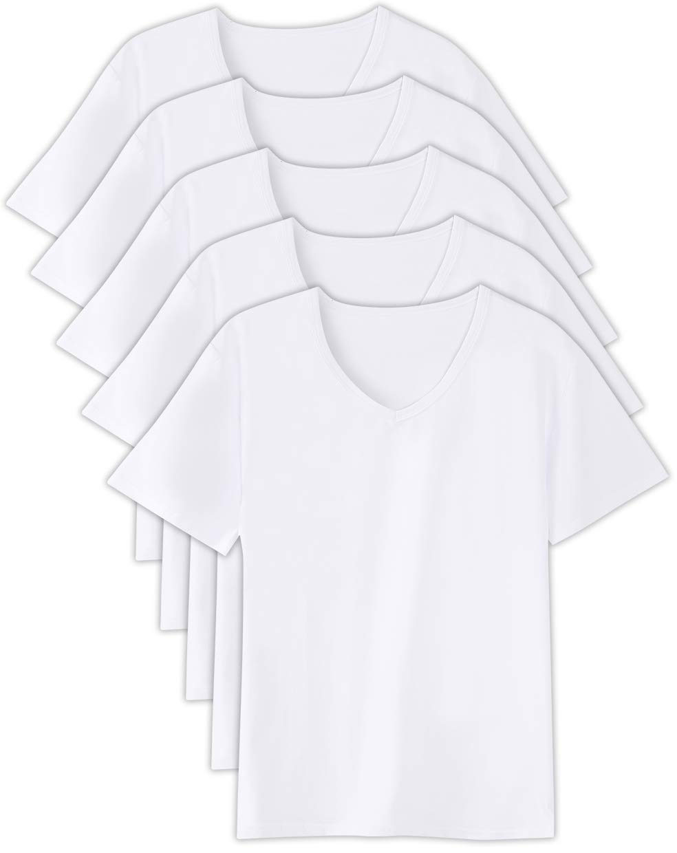 

WORKSTANCE Undershirts Size M Men s 5-Pack (White, (165cm-175cm)) белый