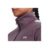 Under Armour Logo Printed Striped Stand Collar Long Sleeve Jacket With Drawstring Mid Waist Casual Set Women Sets Purple 1365147-500
