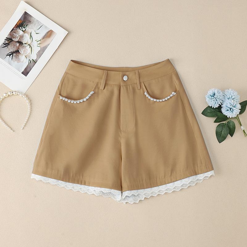 ZANZEA Women Summer Casual Solid Color Loose Short Pants