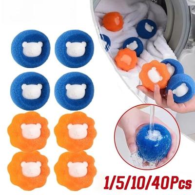 40-teiliges Wäscheball-Set, wiederverwendbar, Haarentferner-Ball für die Waschmaschine, Reinigung von Fusseln, Tierhaaren, Kleidung, Haushaltsprodukt