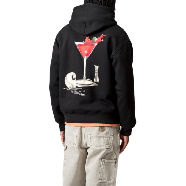 Carhartt WIP Comfortable Simple Loose Hooded Long Sleeve Sweatshirt With Back Graphic Print Men Sweatshirt I035191-89-XX