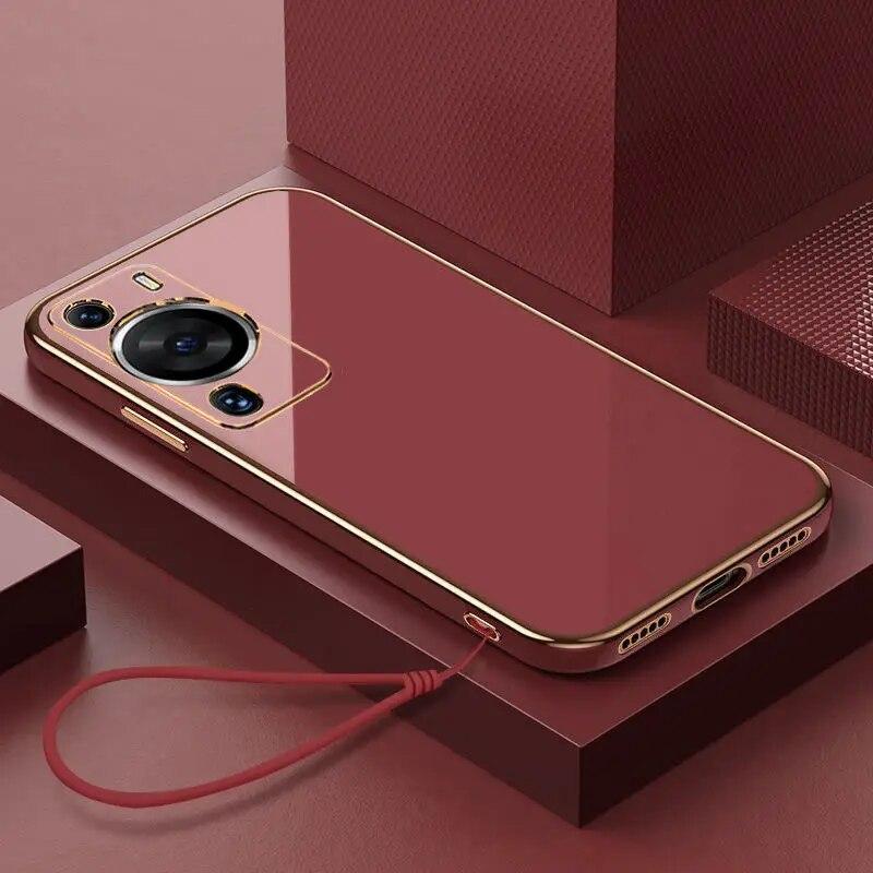 

Чехол для Huawei P60 Huawei P60 Pro, чехол для Huawei P60 Art, чехол для телефона LNA-LX9 MNA-LX9, роскошный противоударный чехол с квадратным покрытием For Huawei P60 Art&Case & Strap