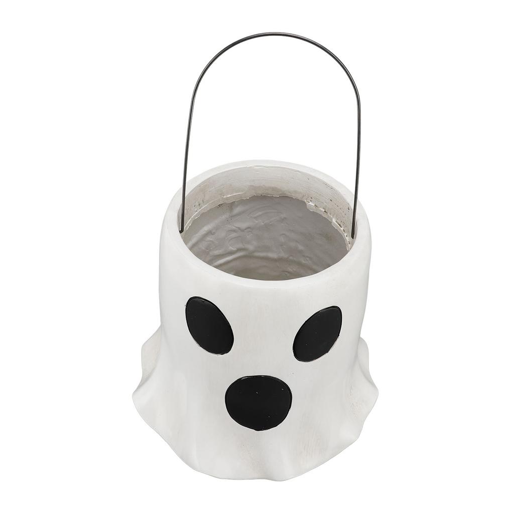 Halloween Eimer Vase Dekoration Multifunktionaler Blumentopf Pflanztopf Pflanzgefäß für Eingang Kaminsims Halloween-Themen Ornament