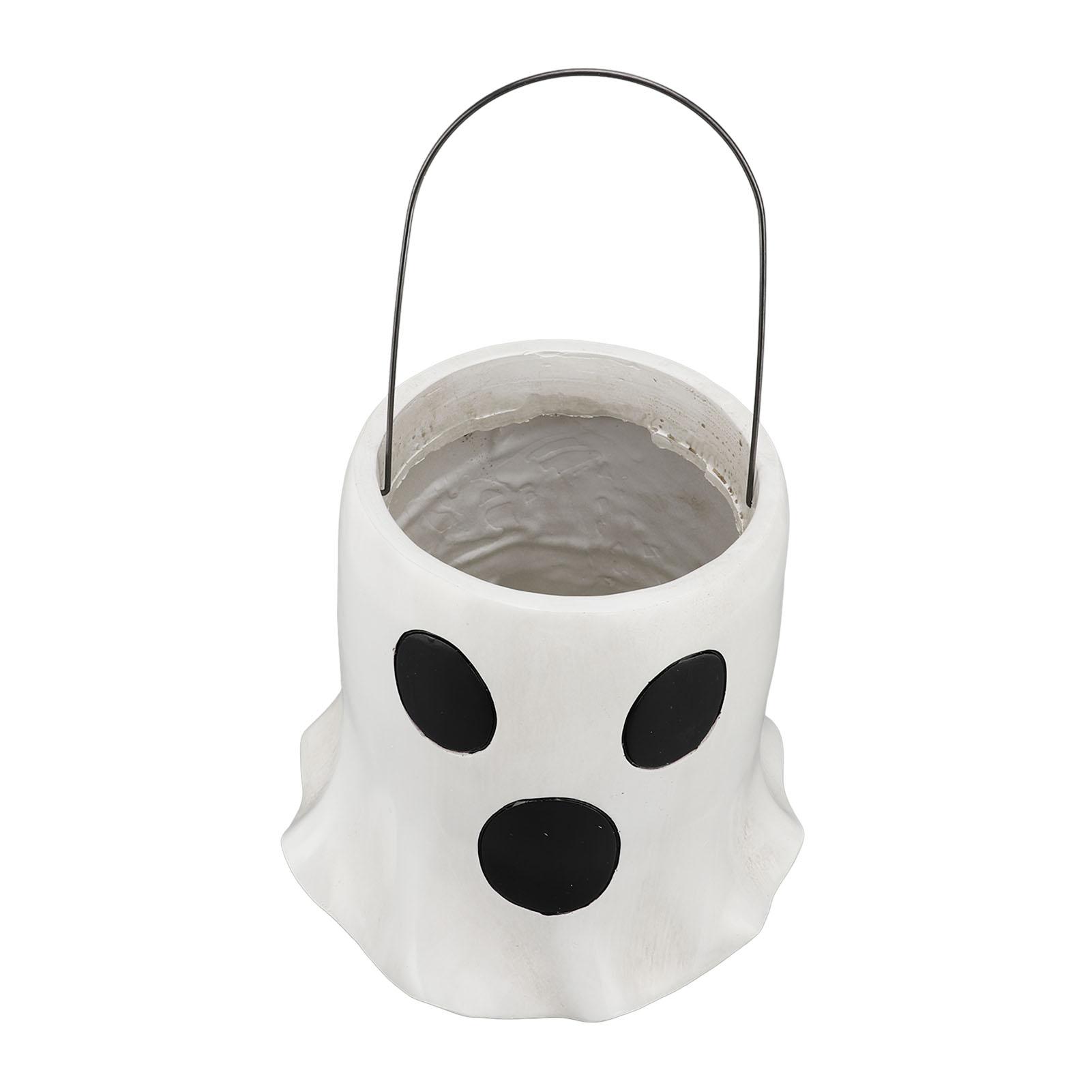 

Ваза-ведро Ghost из смолы, многофункциональный цветочный горшок Ghost, кашпо для растений, для камина на входе S 8.9 X 1.5in