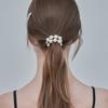 ELLEHAIR Pearl-embellished hair scrunchie ELSC009