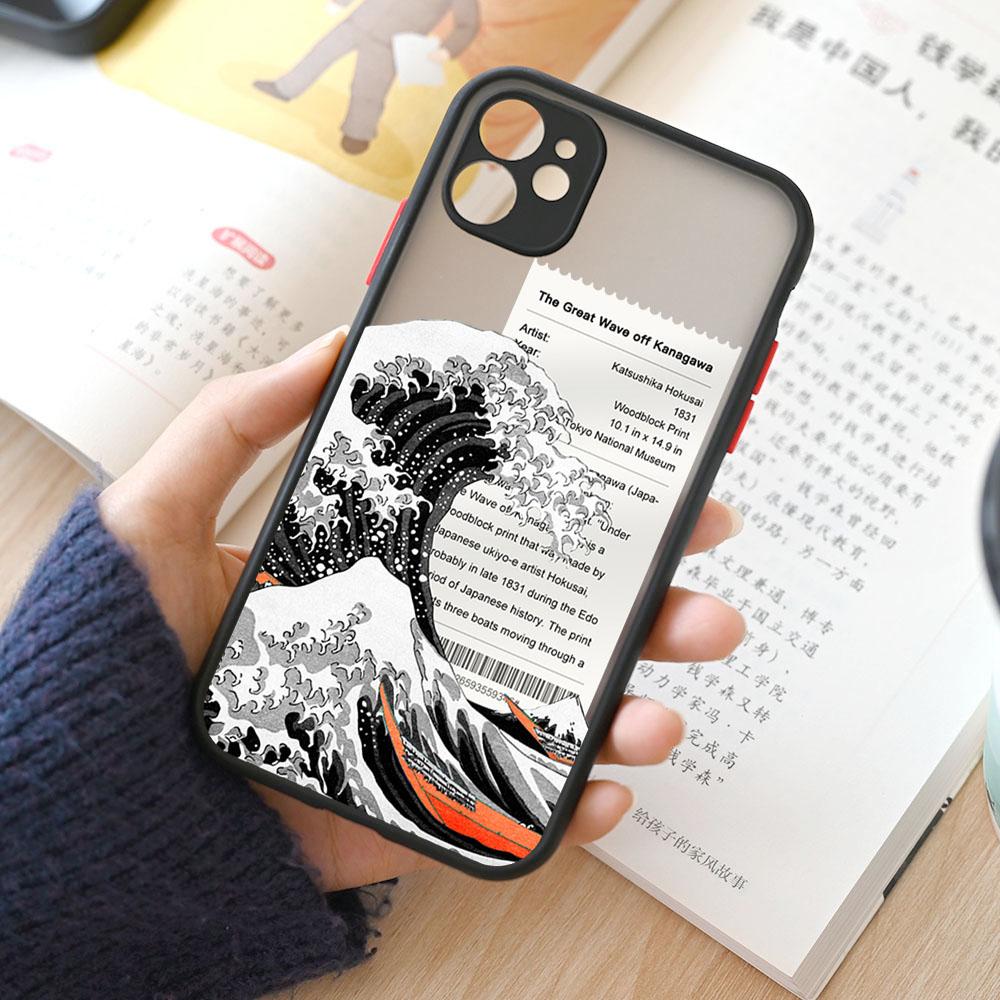 Fashion Japan The Great Wave Off Kanagawa Phone Case For iPhone 15 14 13 12 11 Pro Max Mini XS X XR 7 8 Plus Cover Art Fundas