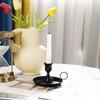 Minimalist Metal Candlestick for Weddings and Romantic Dinners