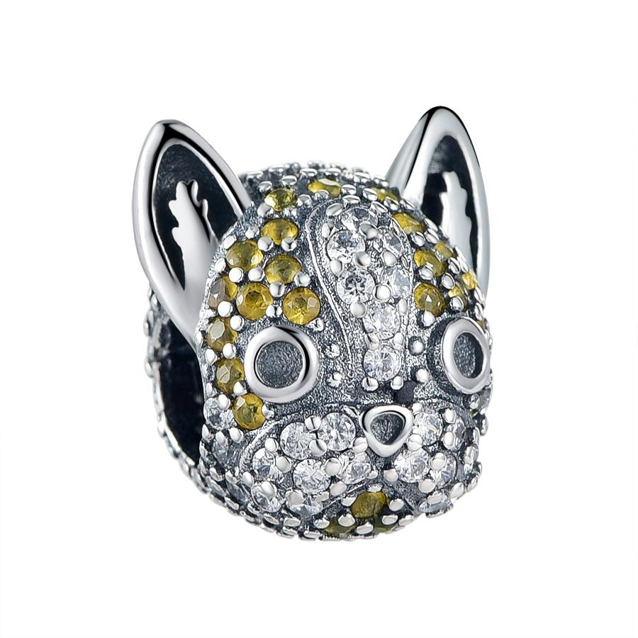 New Genuine Copper Charm Fit Genuine Original Bracelet Accessories Women Fine Jewelry Pet Animal Product Series Dog