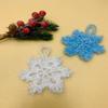 DIY Crystal Snowflake Knit Ornaments - Cross-Border Christmas Accessories