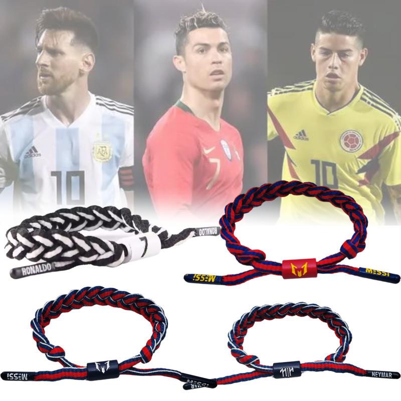 Bracelet Adjustable Fabric Messi Ronaldo Neymar Wristbands Superstar Soccer