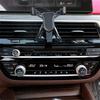 2018- BMW 5 6 7 G30 AC Climate Control Radio Volume Knob Silver Crystal | 3x | Front | Push Button | Durable