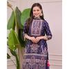 Designer wear trending top with printed work with hand work with plazo and dupatta set