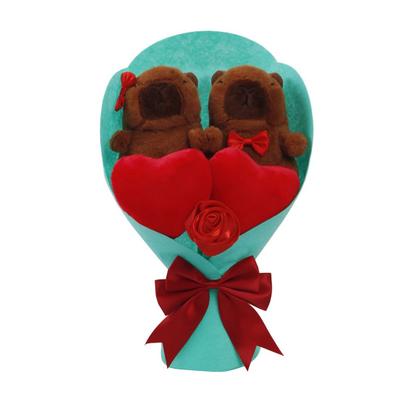Valentine's Day Plush Bouquet Cute Plush Doll Stress Relief Toy Soft Stuffed Animal for Kids Birthday Gift Home Decor And Companionship