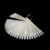 50pcs Fan-Shaped Nail Practice Display Tips Clear Nail Display Sticks  Display Board