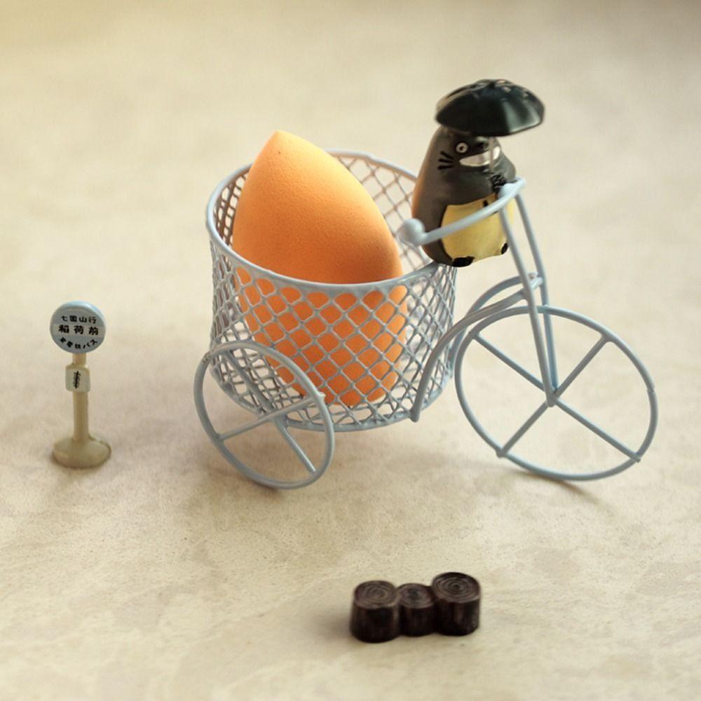 Flowers Tricycle Design Iron Art Bare Car Desktop Ornaments Tricycle Model Jewelry Stand Candy Rack