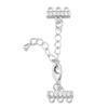 1 set Fermaglio Aragosta Placcato Oro Intarsiato Zircone Connettore Catena di Estensione Per Creazione Gioielli Braccialetti Fai da Te Connettori per Collane