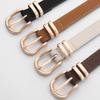 Pin Buckle Business Waist Belt Luxury Design Frosted Waistband Suede Leather Belt  For Women