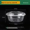 Disposable Transparent Plastic Round Food Containers with Lids